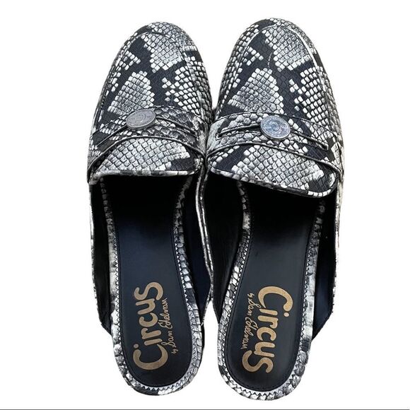 Circus by Sam Edelman ~ Embossed Snake Skin ~ Slip On Mule ~ size 9 - Picture 4 of 9